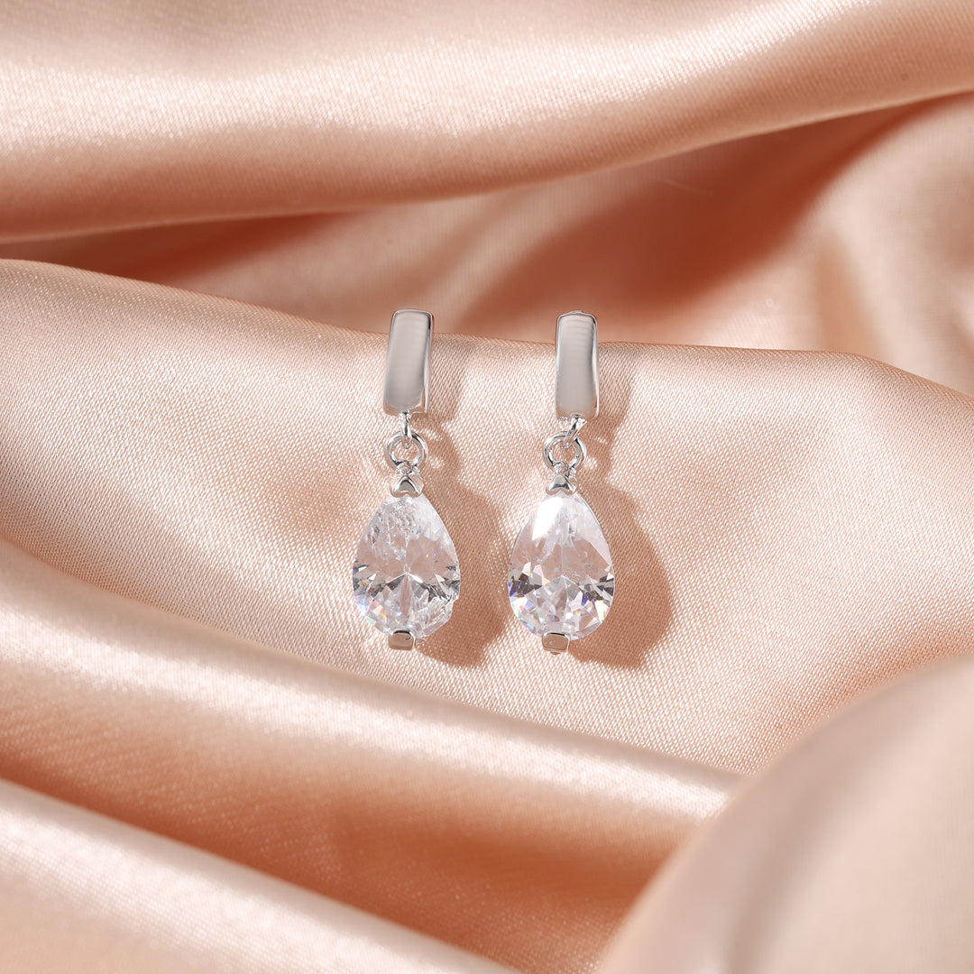 Crystal Dew Drop Earrings