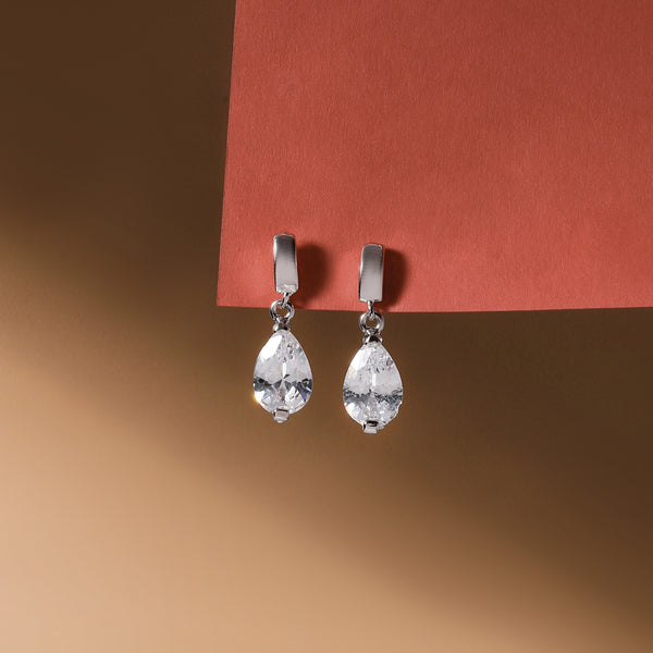 Crystal Dew Drop Earrings