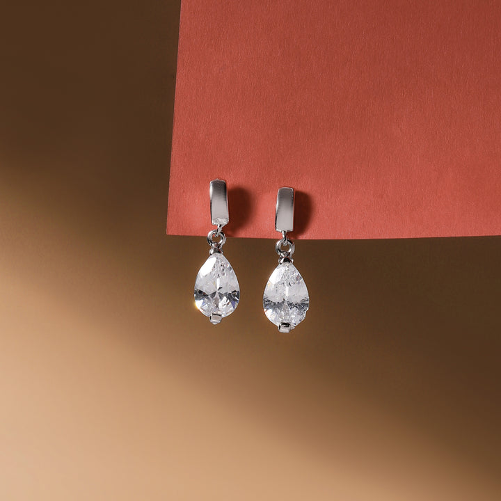 Crystal Dew Drop Earrings