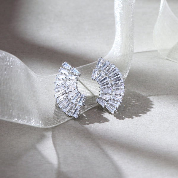 Frost Spiral Earrings