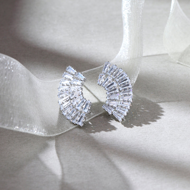 Frost Spiral Earrings