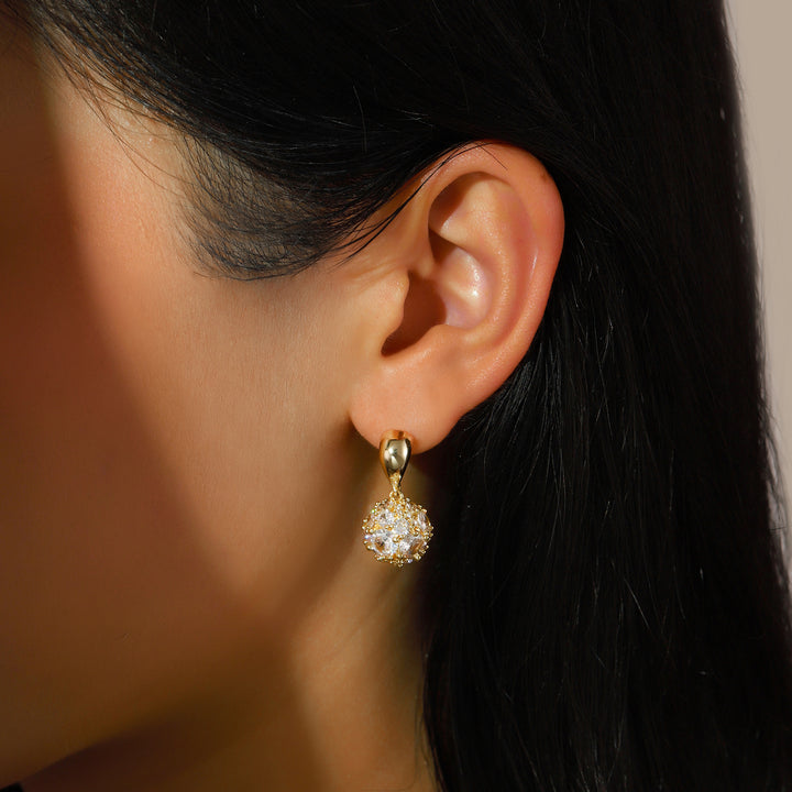 Party Orb Drop Earrings