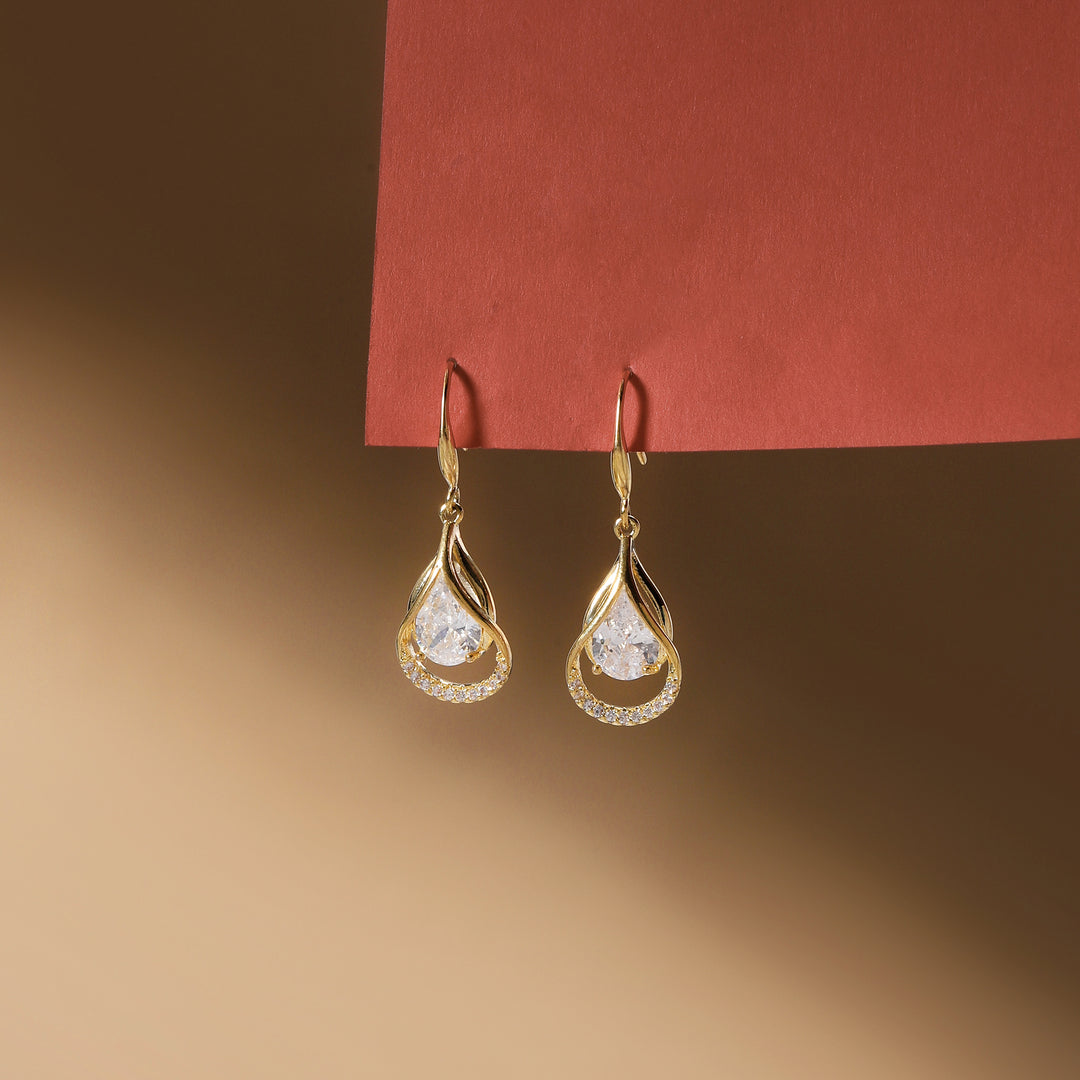 Gilded Tear Glow Earrings