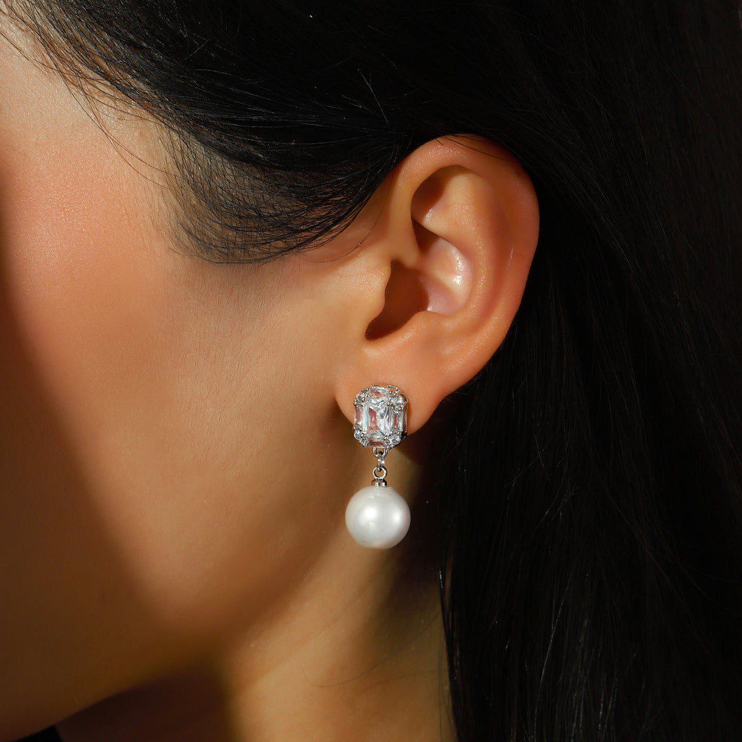 Pearl Prism Drop Earrings