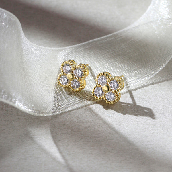 Blossom Lumiere Stud Earrings - Gold