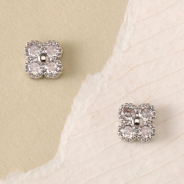Blossom Lumiere Stud Earrings - Silver