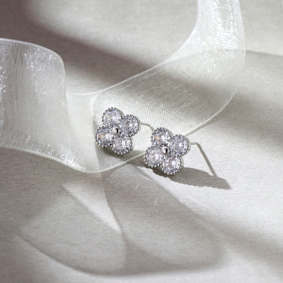 Blossom Lumiere Stud Earrings - Silver