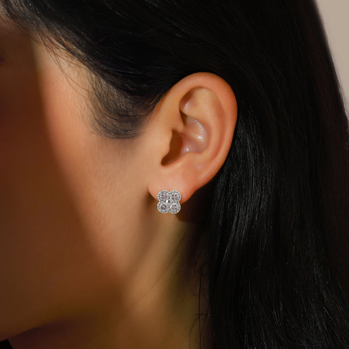 Blossom Lumiere Stud Earrings - Silver