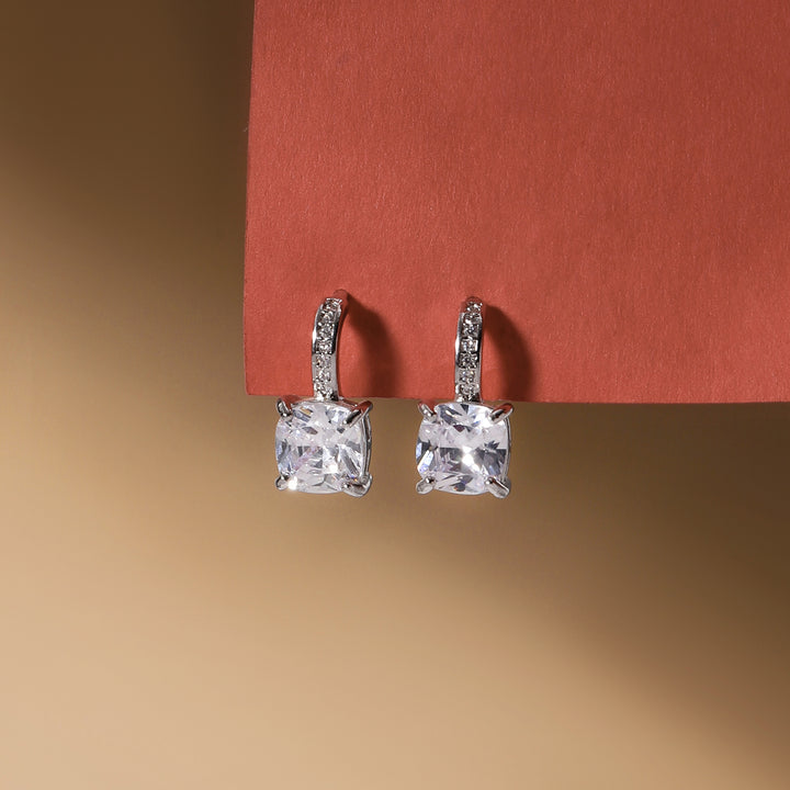 Eclat Solace Crystal Hoops Earrings