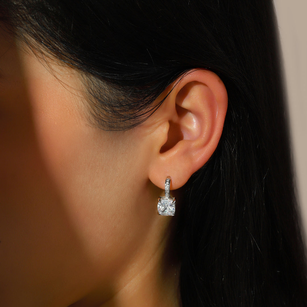 Eclat Solace Crystal Hoops Earrings