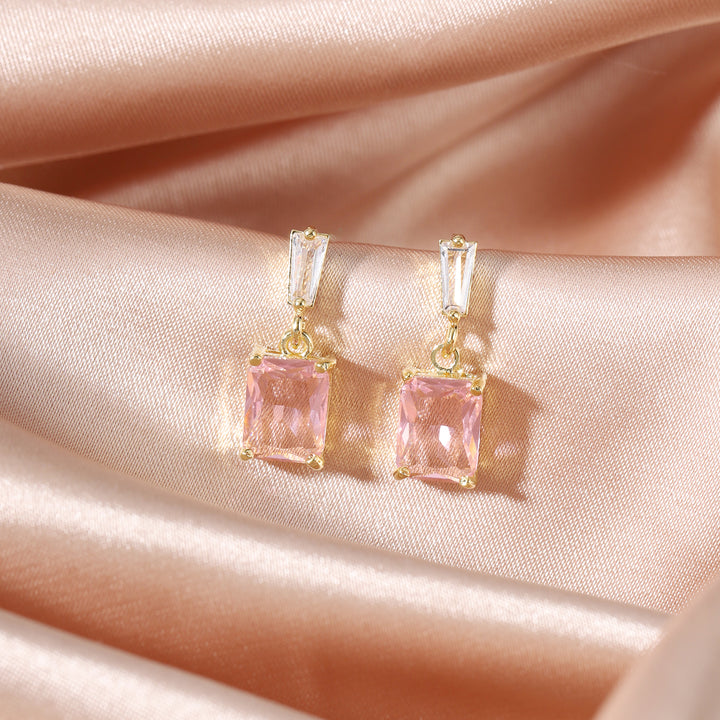 Luma Prism Drop Earrings - Pink