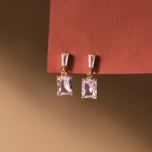 Luma Prism Drop Earrings - Pink
