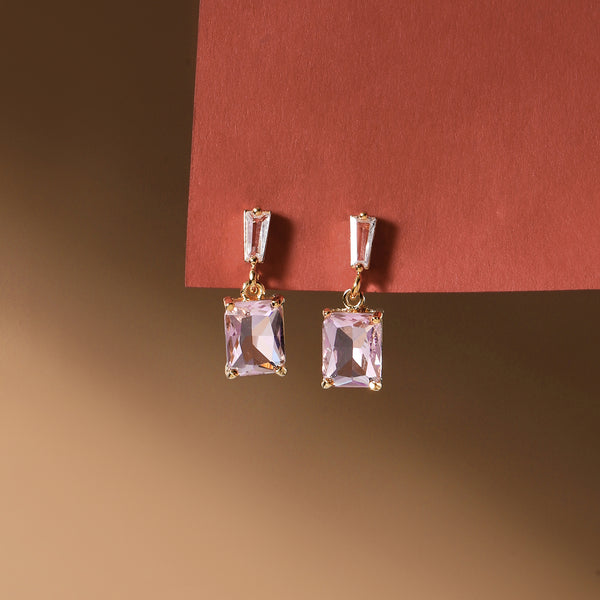 Luma Prism Drop Earrings - Pink