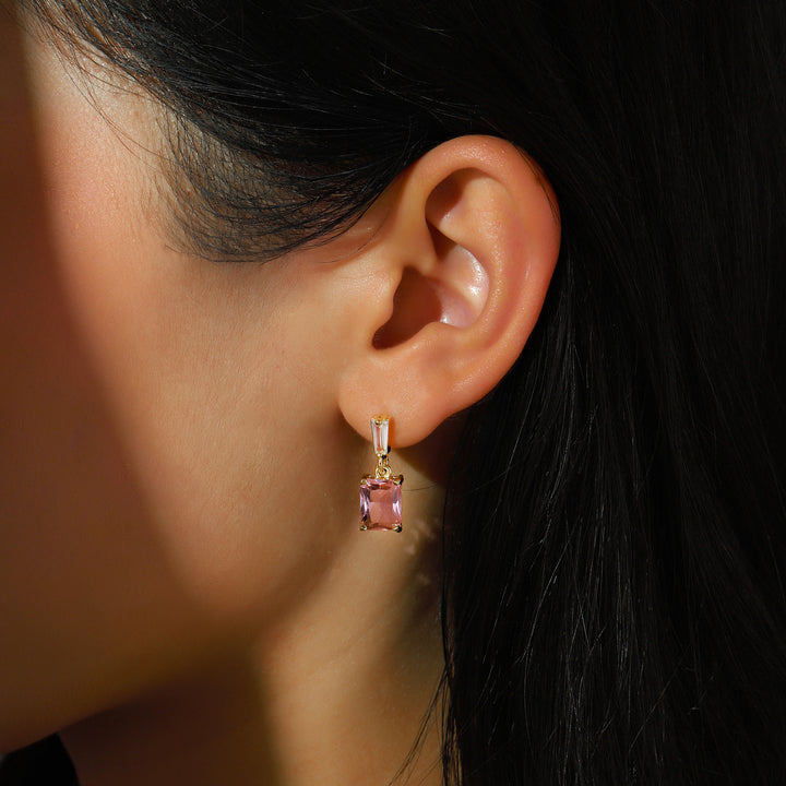 Luma Prism Drop Earrings - Pink