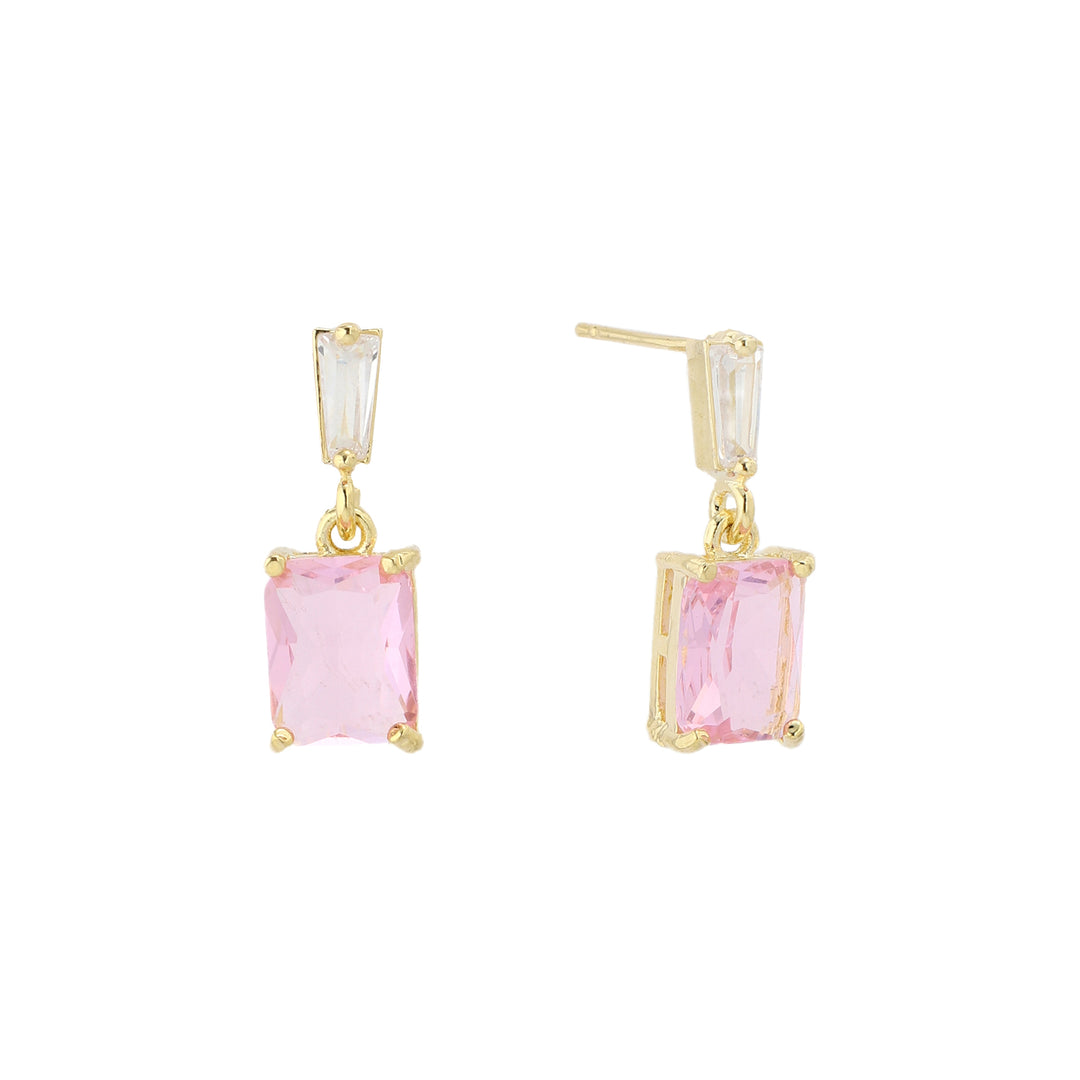 Luma Prism Drop Earrings - Pink