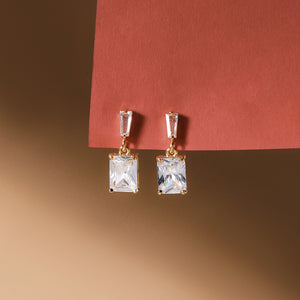 Luma Prism Drop Earrings - Gold