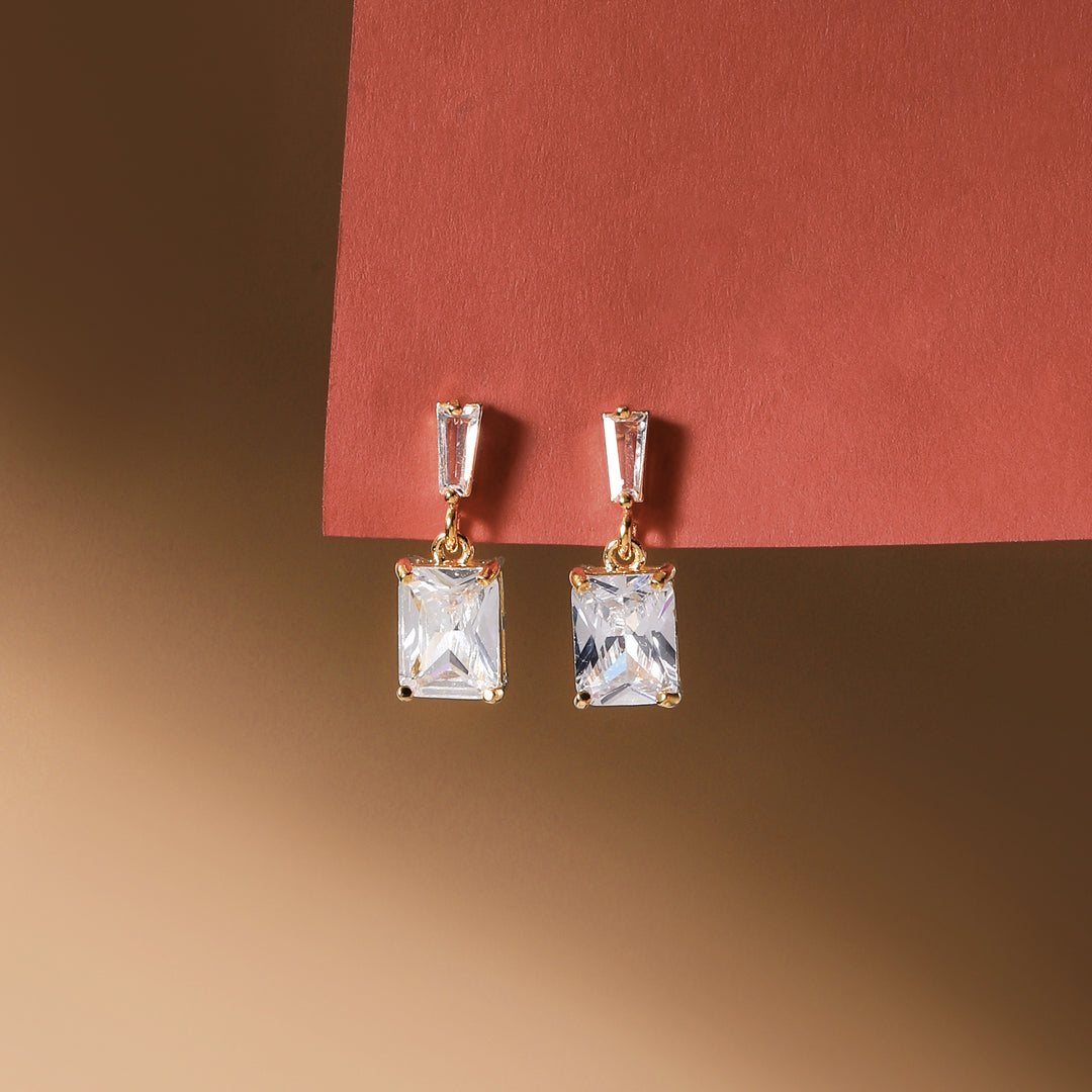 Luma Prism Drop Earrings - Gold