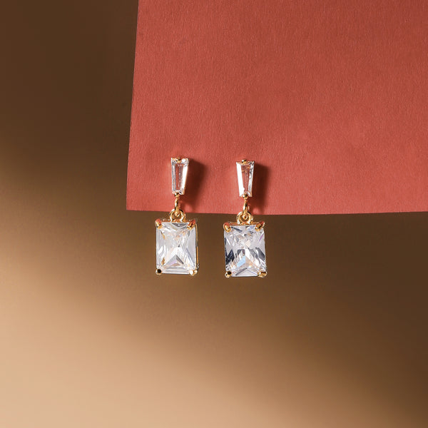 Luma Prism Drop Earrings - Gold