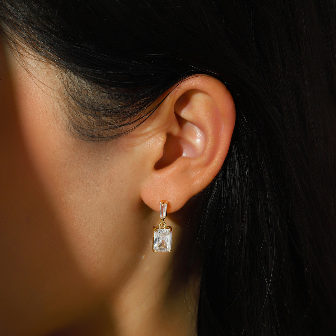 Luma Prism Drop Earrings - Gold