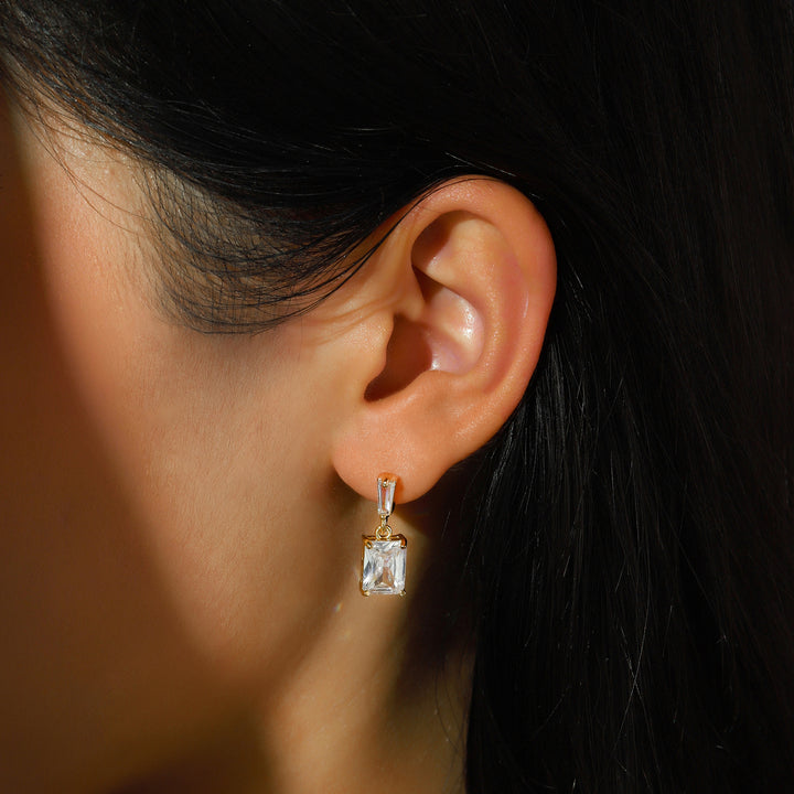 Luma Prism Drop Earrings - Gold