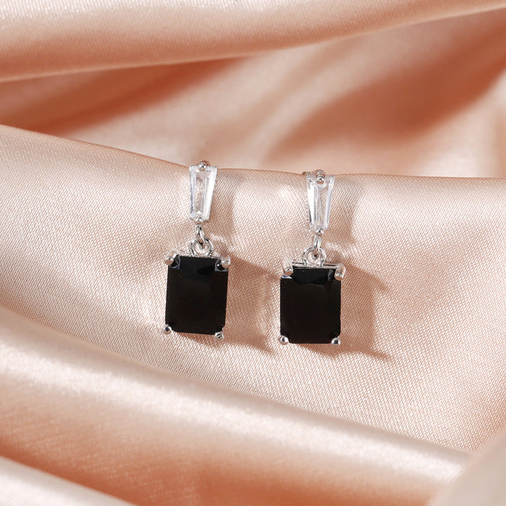 Luma Prism Drop Earrings - Black