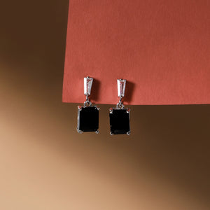Luma Prism Drop Earrings - Black