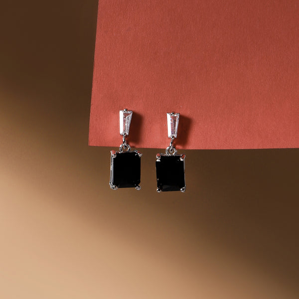 Luma Prism Drop Earrings - Black