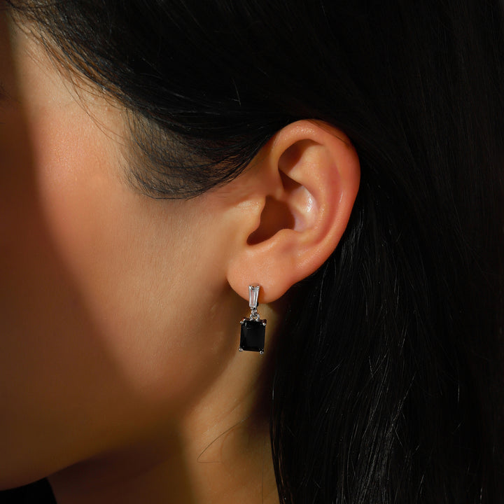 Luma Prism Drop Earrings - Black