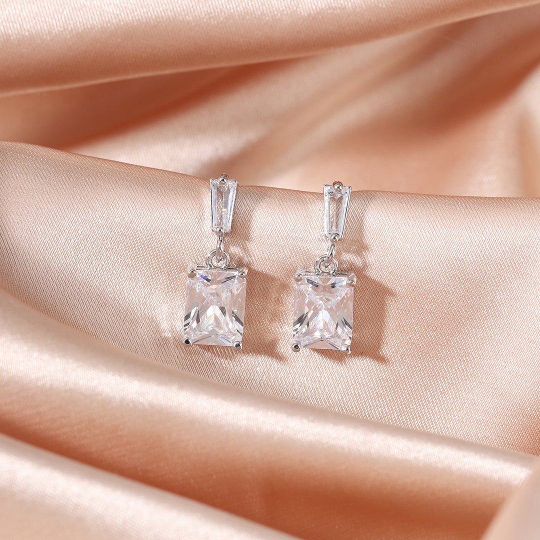 Luma Prism Drop Earrings - Silver