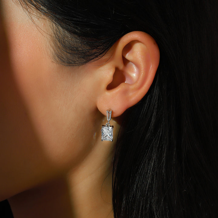 Luma Prism Drop Earrings - Silver