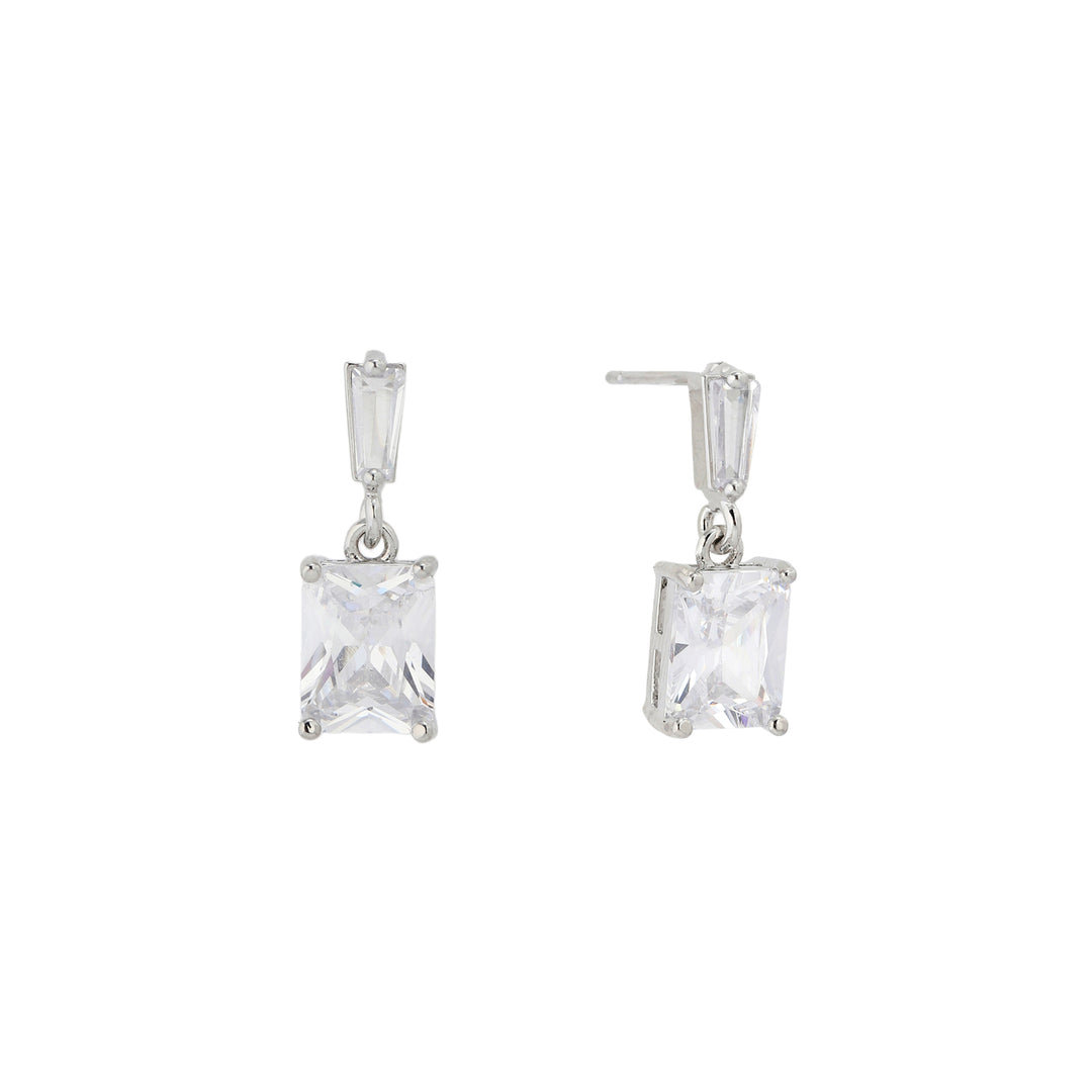 Luma Prism Drop Earrings - Silver