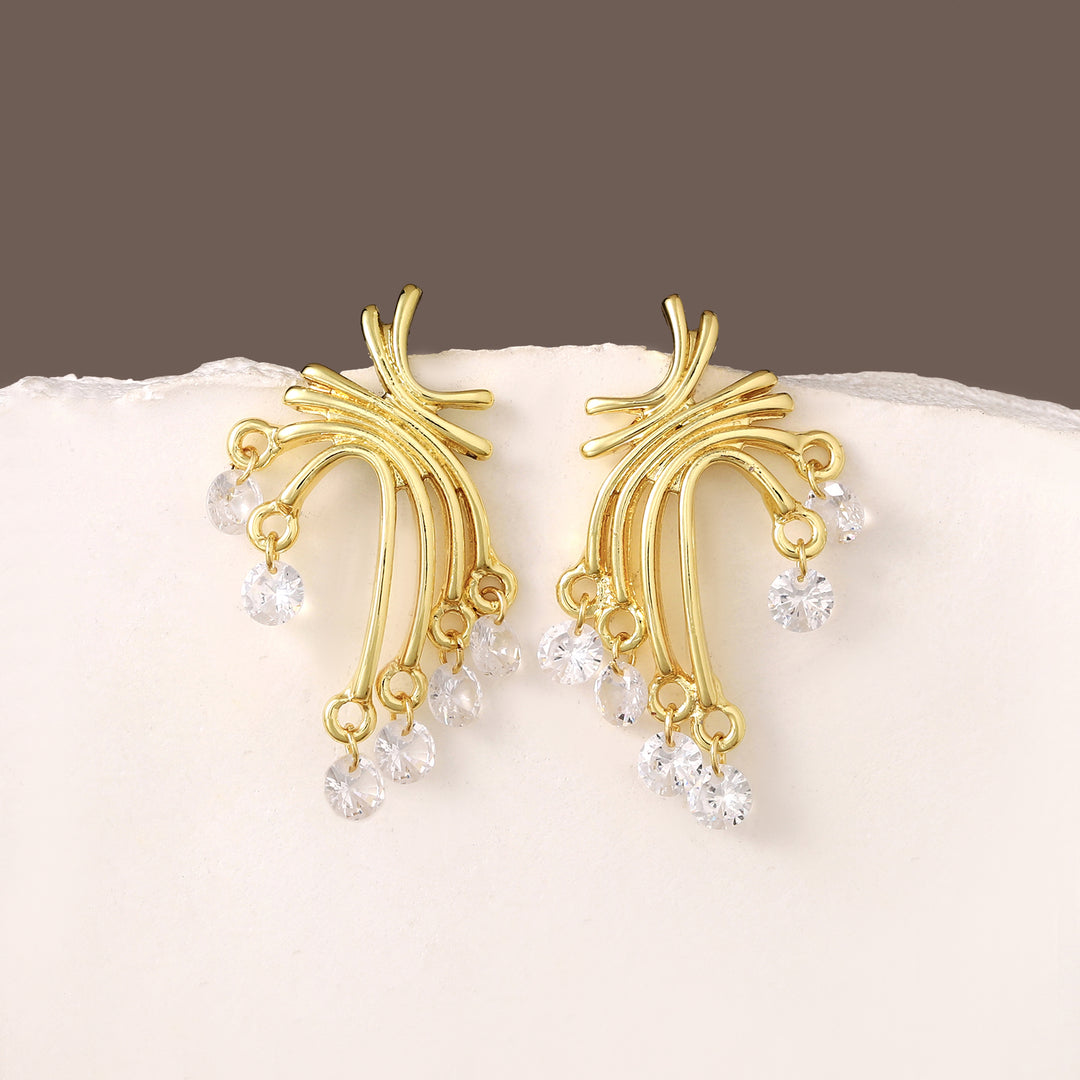 Cosmic Drip Climber Earrings