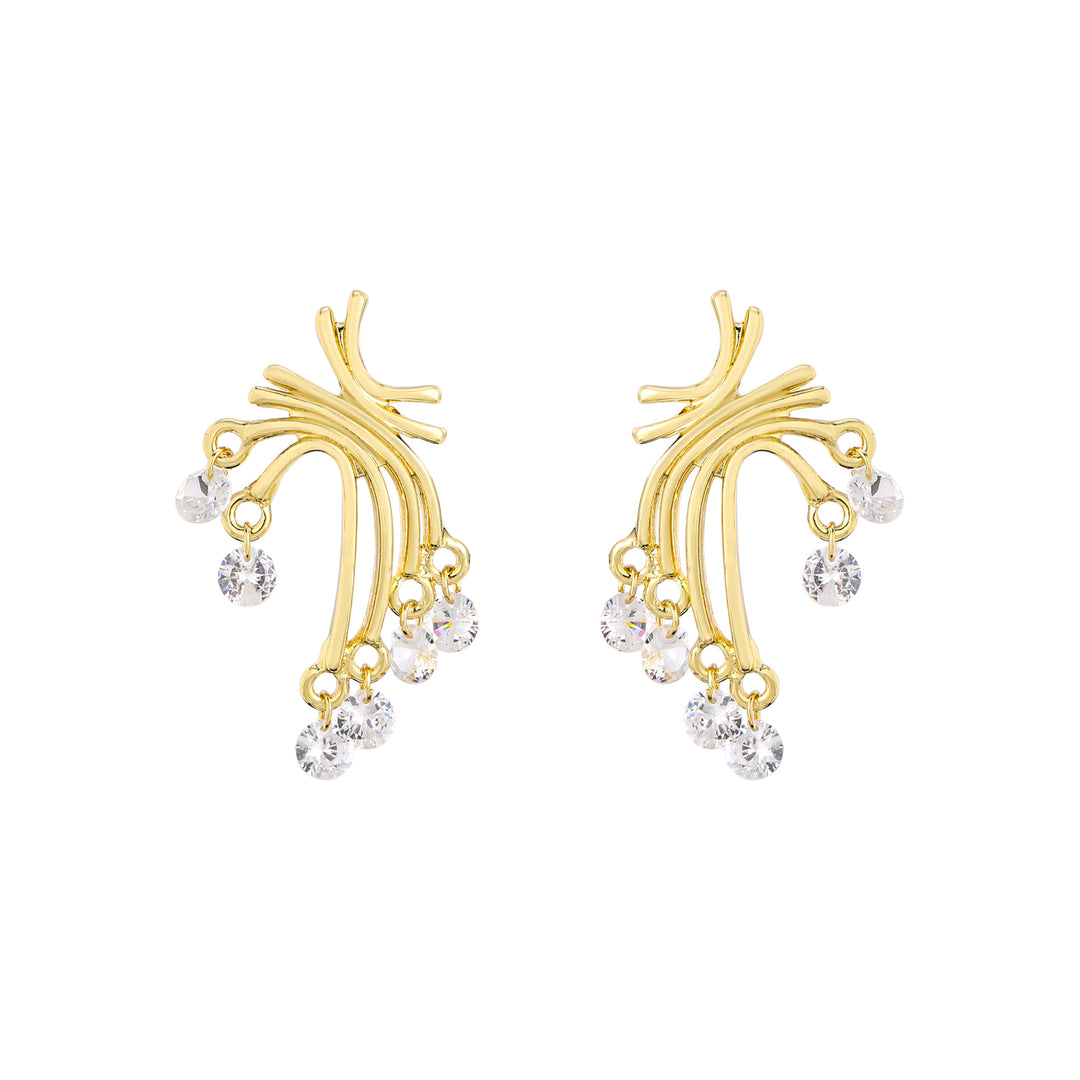 Cosmic Drip Climber Earrings