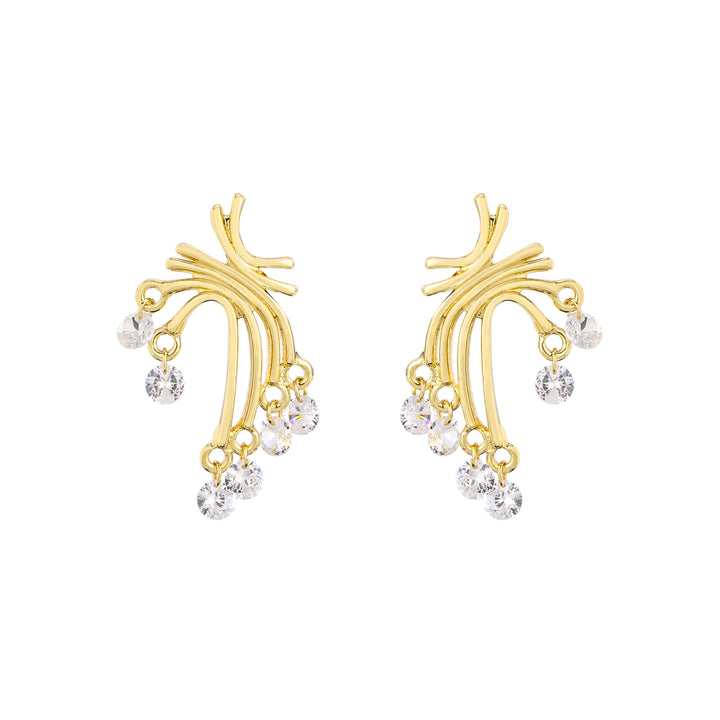 Cosmic Drip Climber Earrings