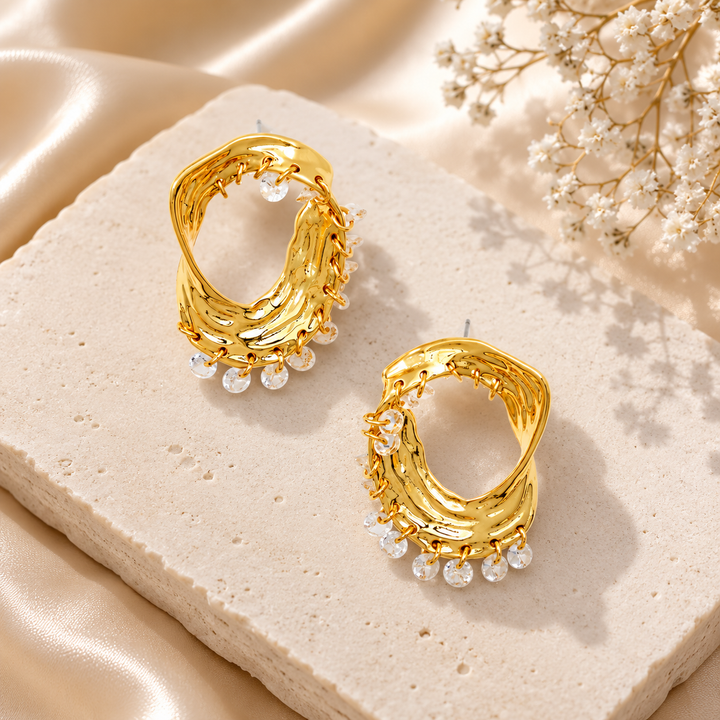 Molten Halo Spark Earrings