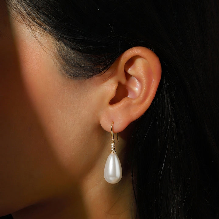 Amara Pearl Teardrop Earrings