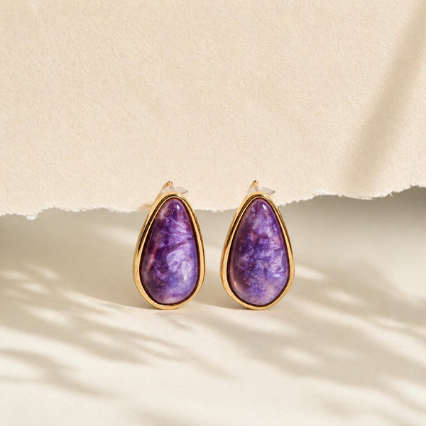 Amethyst Aura Earrings