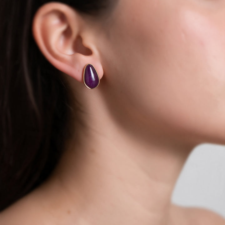 Amethyst Aura Earrings