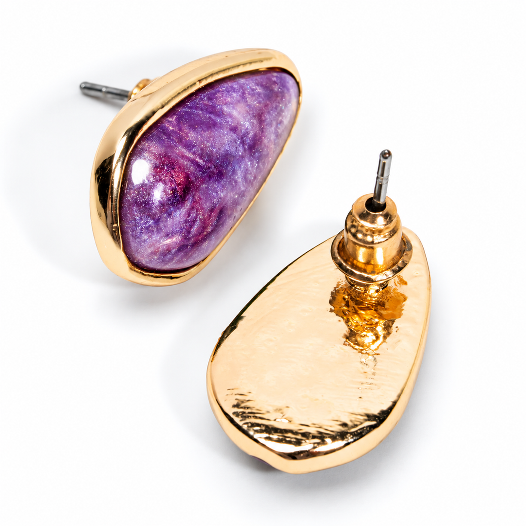 Amethyst Aura Earrings