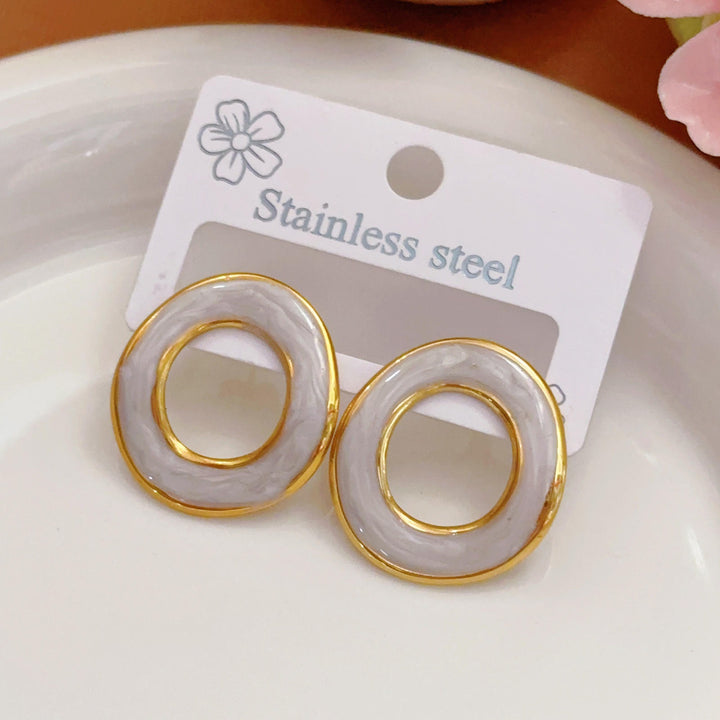 Luna Loop Sculpt Studs Earrings