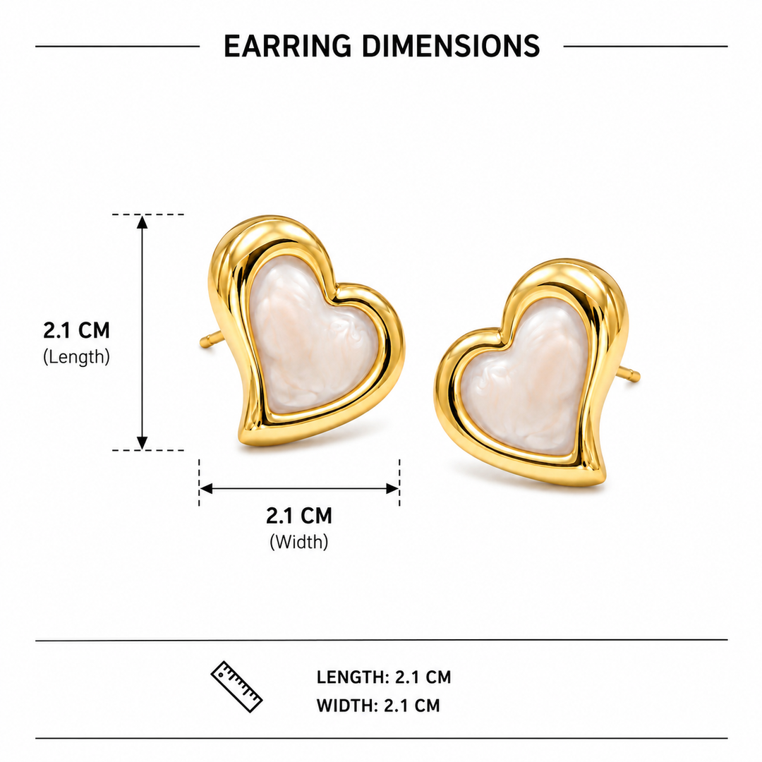 Heartform Sculpt Earrings