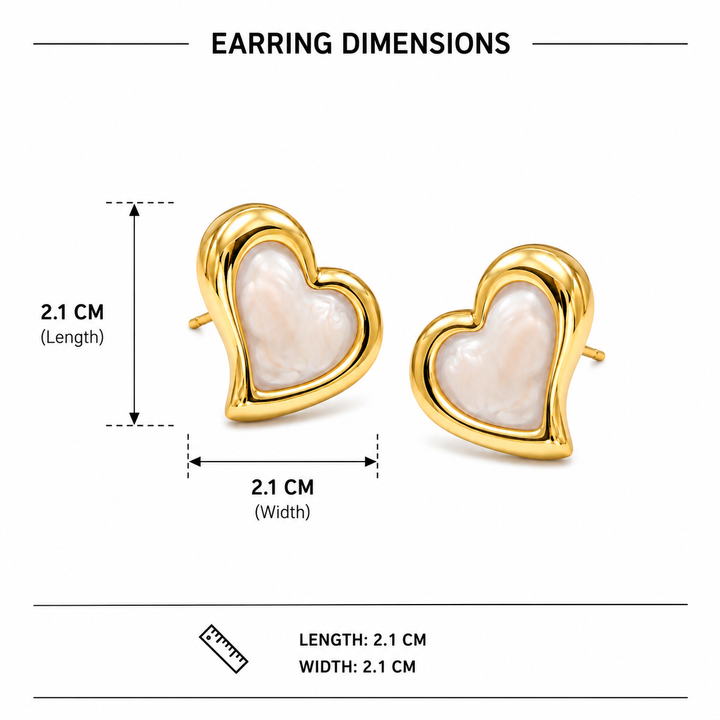 Heartform Sculpt Earrings
