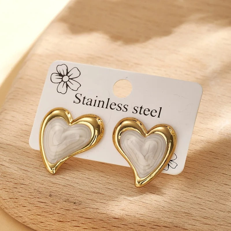 Heartform Sculpt Earrings