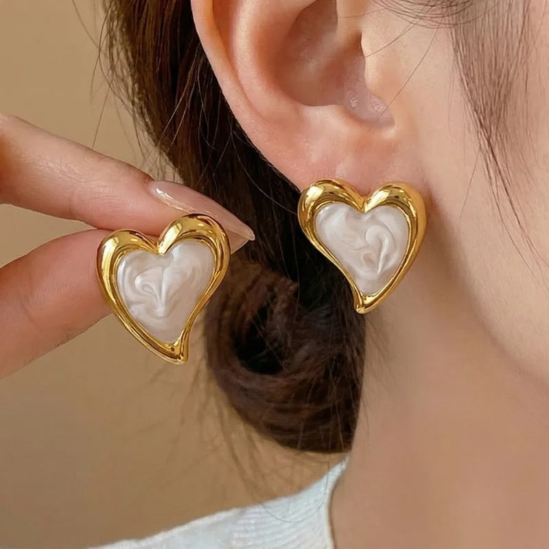 Heartform Sculpt Earrings