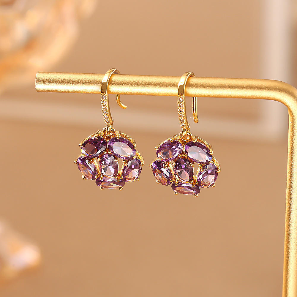 Petal Radiance Cluster Earrings