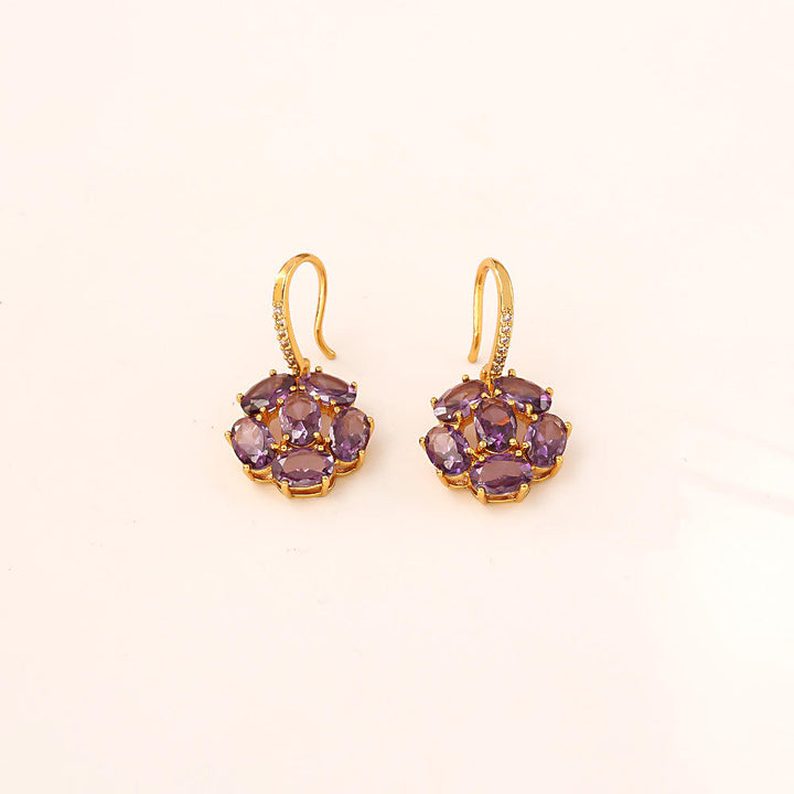 Petal Radiance Cluster Earrings
