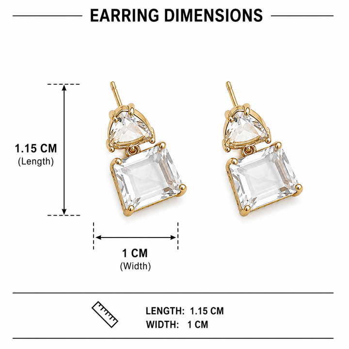 Afterglow Geometric Drop Earrings