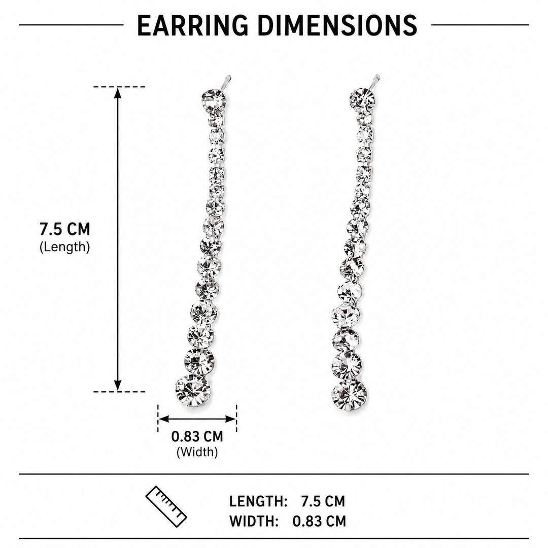 Cascade Gleam Drop Earrings