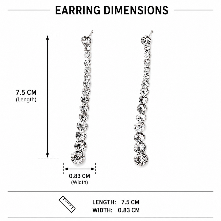 Cascade Gleam Drop Earrings