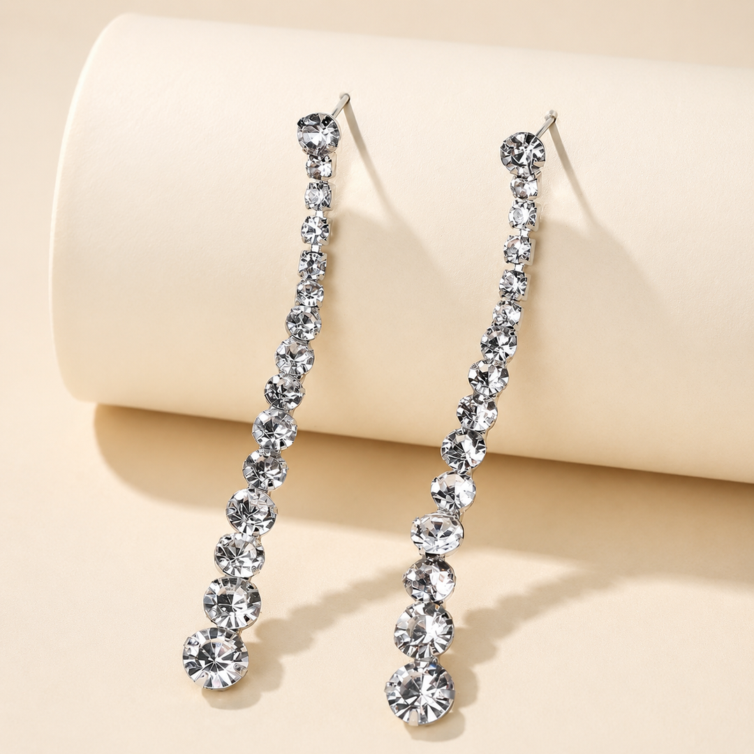 Cascade Gleam Drop Earrings